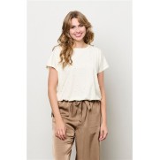 Andco Woman T-shirt Terese parels Beige